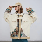 Chaqueta kimono Kiku – bordado floral, hombre – vista 5
